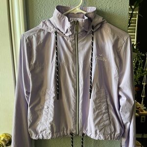 Lavender cropped Hollister windbreaker - Size Small